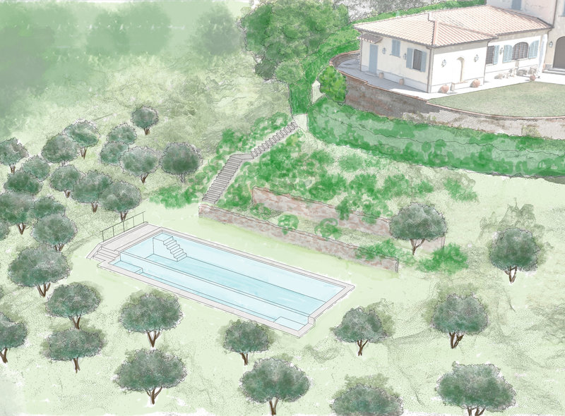 Second stage - Stylized sketch of the intervention